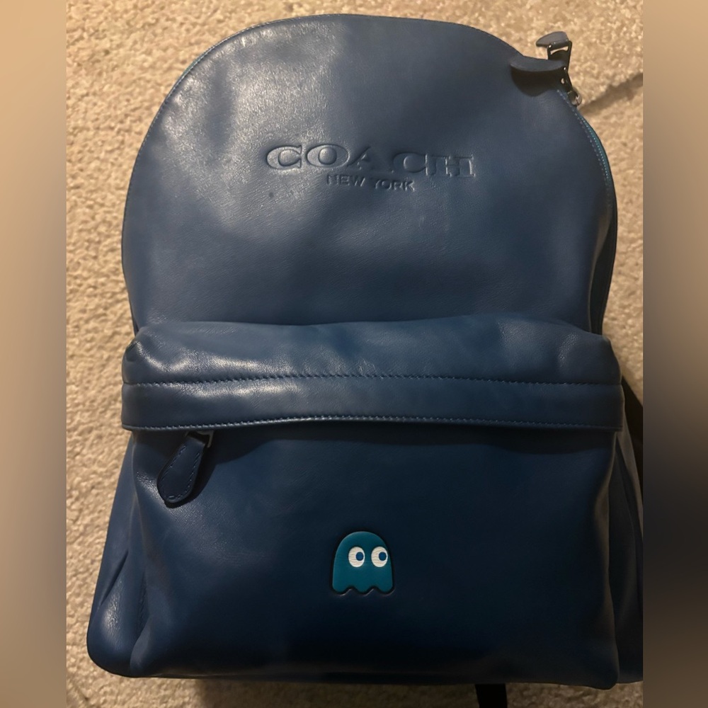 Royal Blue Coach Vintage Pac Man Back Pack